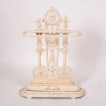 A cast iron umbrella stand,