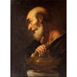 Attributed to Francesco Fontebasso (1707-1769)/Allegory of Winter/as an old man with a brazier/oil