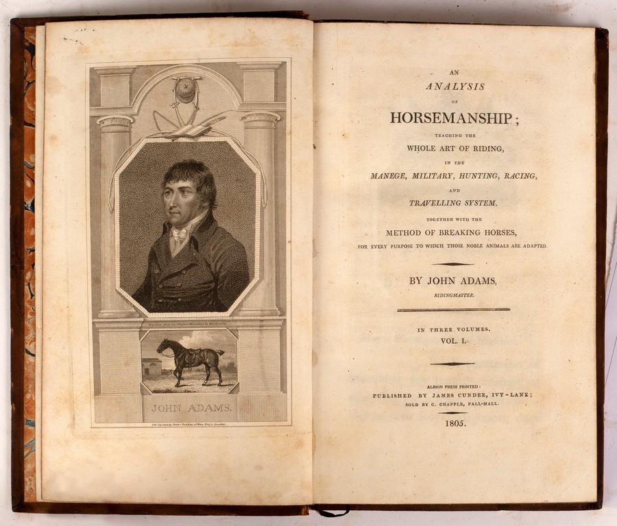 Adams, John. An Analysis of Horsemanship, 3 vols., 1805. Plates - Taplin, William. - Bild 2 aus 2
