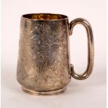 A Victorian provincial silver Christening mug, Josiah Williams & Co, Exeter 1882,