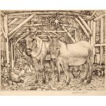 Lawrence Josset (1910-1995)/A collection of etchings mostly on Christmas Cards/all signed in pencil