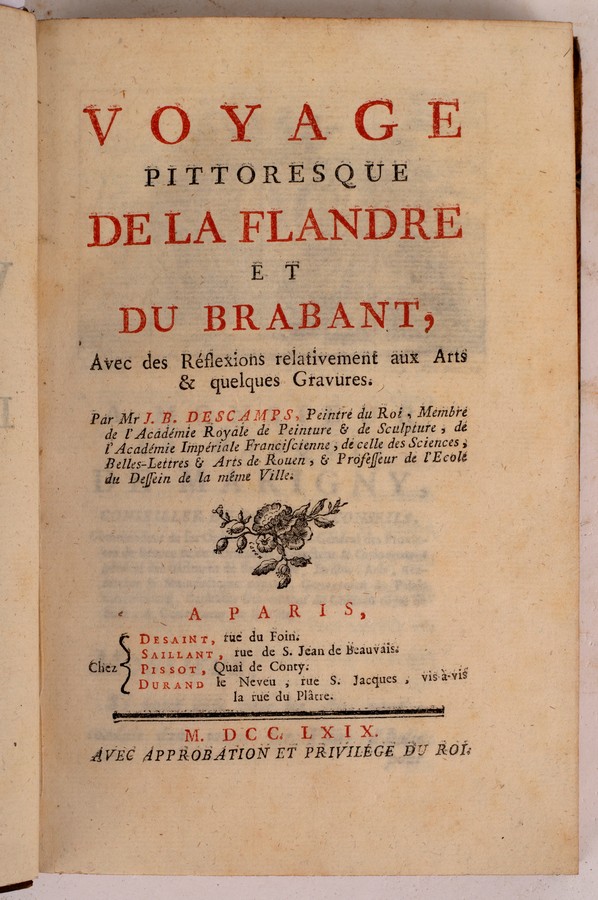 Descamps, J.B. Voyage Pittoresque de la Flandre et du Brabant, Paris 1769. - Bild 2 aus 2