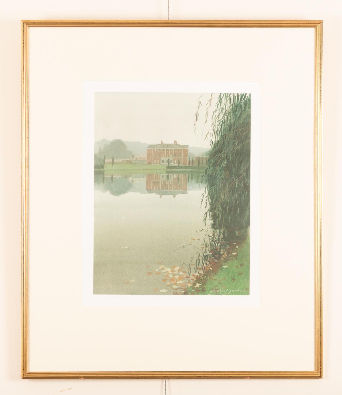 Gerald Mynott (British, born 1957)/View of Chevening House, Kent/signed and dated 1987/watercolour, - Image 2 of 2