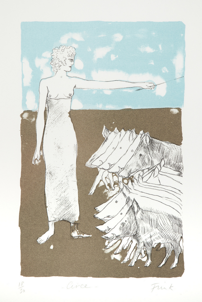 Elisabeth Frink (1930-1993)/Circe, from the Odyssey Series/colour lithograph numbered 18/30,