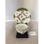 A Hoschst teacup and saucer, circa 1770,