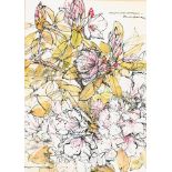 Rosemary Carr (20th Century)/Rhododendron, Pink Pearl/signed and inscribed/watercolour,