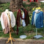 A selection of silk pashmina shawls, kurtas, jackets etc.