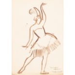 Dame Laura Knight RA RWS (1877-1970)/Tamara Karsavina in Fokine's ballet