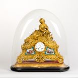 A Napoleon III ormolu and porcelain mounted eight-day mantel clock, retailed by Charles Frodsham,