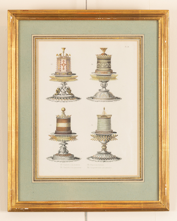 Late 19th Century/Decorative French Puddings/plate no 58 and 60/two coloured engravings, - Image 3 of 4