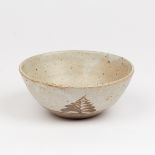 David Leach (1911-2005), a stoneware bowl, foxglove pattern with speckled interior,