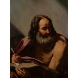 Circle of Guido Reni (Italian 1575-1642)/Study of St Mark the Evangelist/oil on canvas,