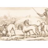 Wencelaus Hollar (Czech 1607-1677)/Hunting Dogs/engraving,