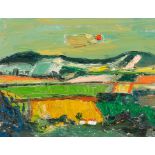 David McLeod Martin RSW RGI SSA (1922-2018)/Fields in Fife/signed and titled to back,