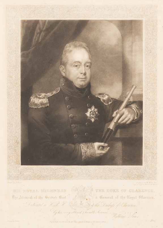 Thomas Lupton after Abraham Wivell/Portraits of King George IV and the Duke of Clarence/published - Image 2 of 4