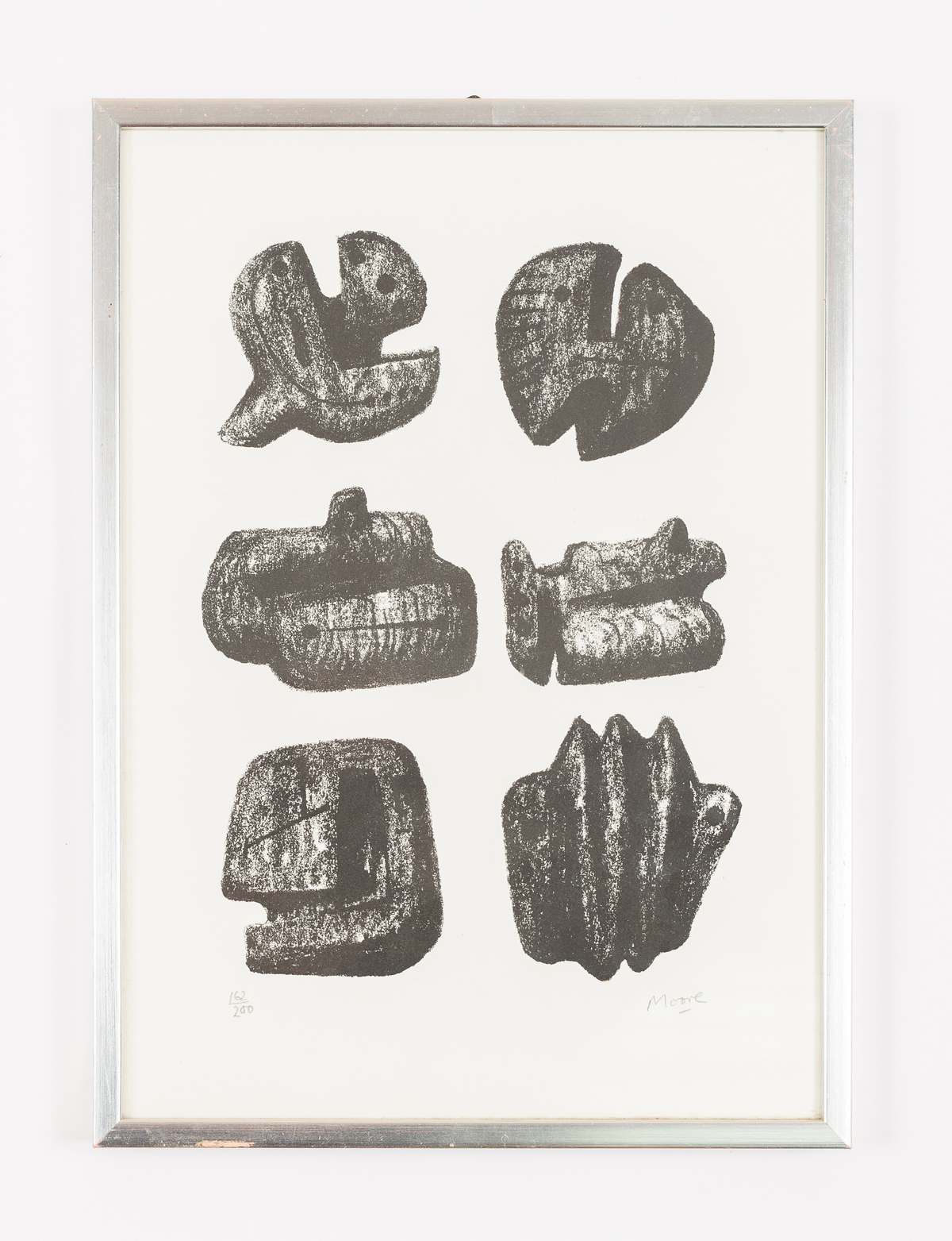Henry Moore (British 1898-1986)/Six Stones/signed and numbered 162/200/lithograph, - Image 3 of 4