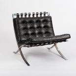 After Ludwig Mies van der Rohe/A pair of Barcelona style chairs,