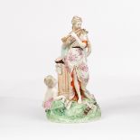 A Derby figure group emblematic of Music, circa 1765-70,