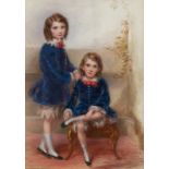 Thomas Richmond (British 1802-1874)/Children/a pair/signed and dated 1857/oil on board,