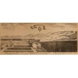 Claude Goyrand (French c 1620-1662)/'Vue Perspective de l'aqueduc l'Arcueil'/etching, 12.5cm x 30.