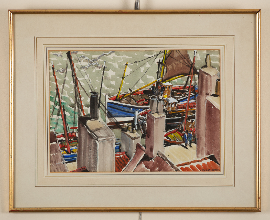 Stanley Smith (1929-2001)/Dockside/signed/watercolour, 25cm x 35. - Image 2 of 2