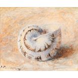 John Ruskin (1819-1900)/Study of a Snail Shell/signed and dated 1878/watercolour, 5cm x 6.