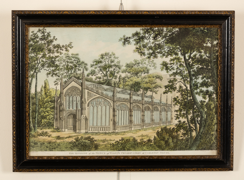 After William Henry Pyne (1769-1843)/The Gothic Conservatory at Carlton House/hand coloured - Image 2 of 2