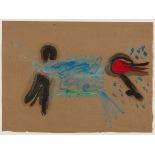 Terry Frost RA (1915-2003)/Untitled (Blue and Red)/signed and dated Frost '58/oil on paper,