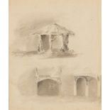 John Samuel Hayward (British 1778-1822)/Designs for Garden Buildings/pencil and grey washes, 35.