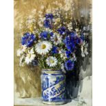 Lucy E Mark (19th/20th Century)/Floral Arrangement/signed/watercolour, 50cm x 36.