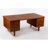 A Gimson and Slater pedestal desk,