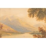 Robert Maclagan (1820-1894)/A Highland Loch Landscape/watercolour, 33cm x 49.