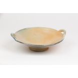 Peter Starkey (born 1945), a two-handled saltglaze footed bowl, impressed mark, 31.