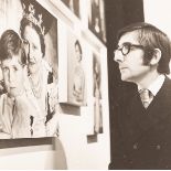 Godfrey Argent (1937-2006)/Sir Roy in the 1968 Beaton Exhibition/contemplates a photograph of the