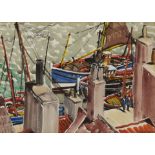Stanley Smith (1929-2001)/Dockside/signed/watercolour, 25cm x 35.