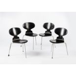 Arne Jacobsen (1902-1971) for Fritz Hansen/A set of four ant chairs, model 3100, designed 1951-2,