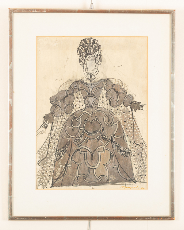 Nicholas Georgiadis (1923-2001)/Design for the Queen Mother's Costume in 'The Sleeping Beauty' for - Image 2 of 2