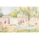 Mortimer Luddington Menpes (British 1855-1938)/Sketch of the Old Temple Etawali,
