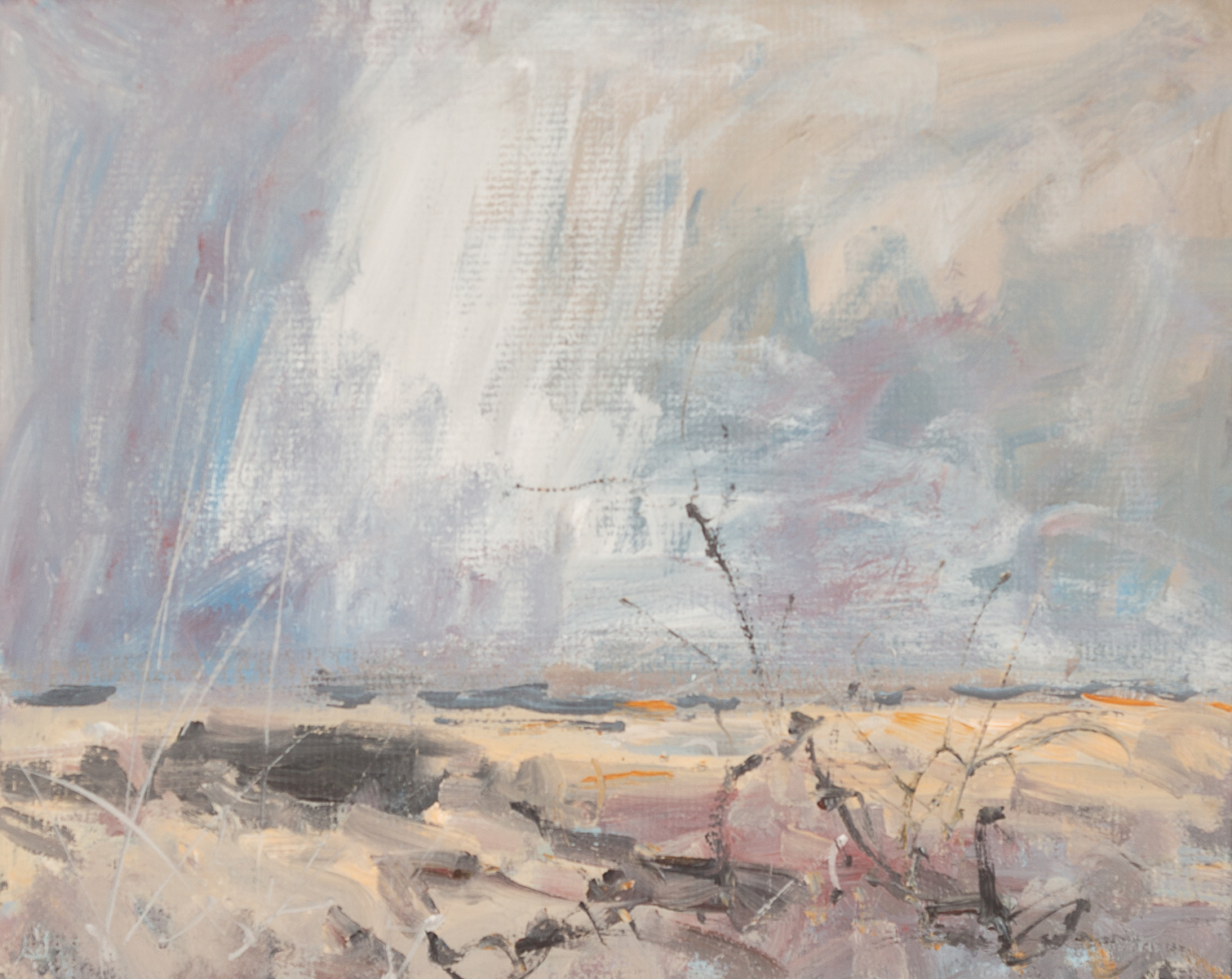 Rachel Grainger-Hunt (Contemporary)/Rainstorm/signed with initials/acrylic on board, 26.