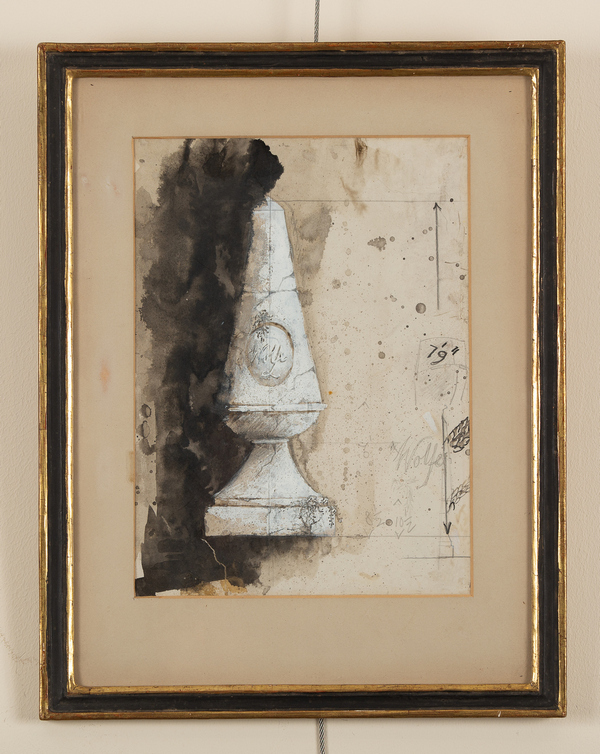 Pauline Whitehouse/Design For An Obelisk/mixed media, 27cm x 19. - Image 2 of 2