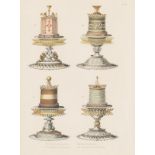 Late 19th Century/Decorative French Puddings/plate no 58 and 60/two coloured engravings,