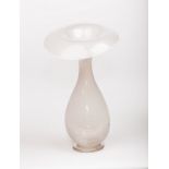 Ingeborg Lundin (1921-1992) for Orrefors, a white opaque glass vase with flared rim,