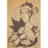 Julia Trevalyan Oman (British 1930-2003)/Spanish Lady/signed and dated 1956/lithograph, 38.