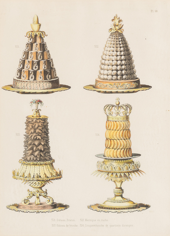 Late 19th Century/Decorative French Puddings/plate no 58 and 60/two coloured engravings, - Image 2 of 4