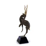 A limited edition sculpture of an antelope, stamped Icarus, 626/1200,