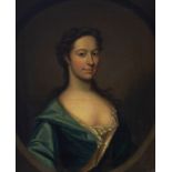English School circa 1730/Portrait of a Lady/half-length, within a feigned oval,