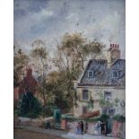 19th Century English School/Ipswich Road, Woodbridge/oil on board,