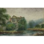 John Thorley/Moreton Hall/signed and inscribed/watercolour,