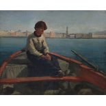 19th Century French School/Fisherman/oil on canvas,