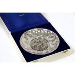 A silver commemorative plate, London 1974, for the 150th Anniversary of the RNLI, No.